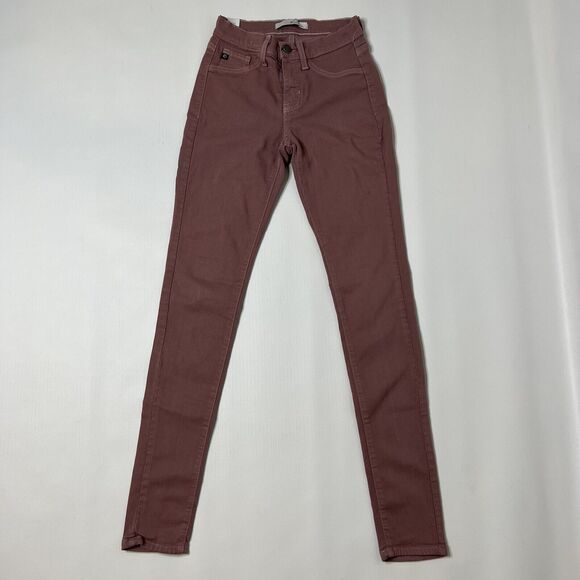 Kancan Jeans Women's Size 24x30 Skinny, Mauve Pink, Low Rise - Picture 1 of 11